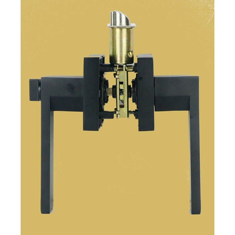 Door Handle Door Handle Lock Square Channel Privacy Mask Interior Bedroom Room Bathroom Three-Bar Spherical Lock