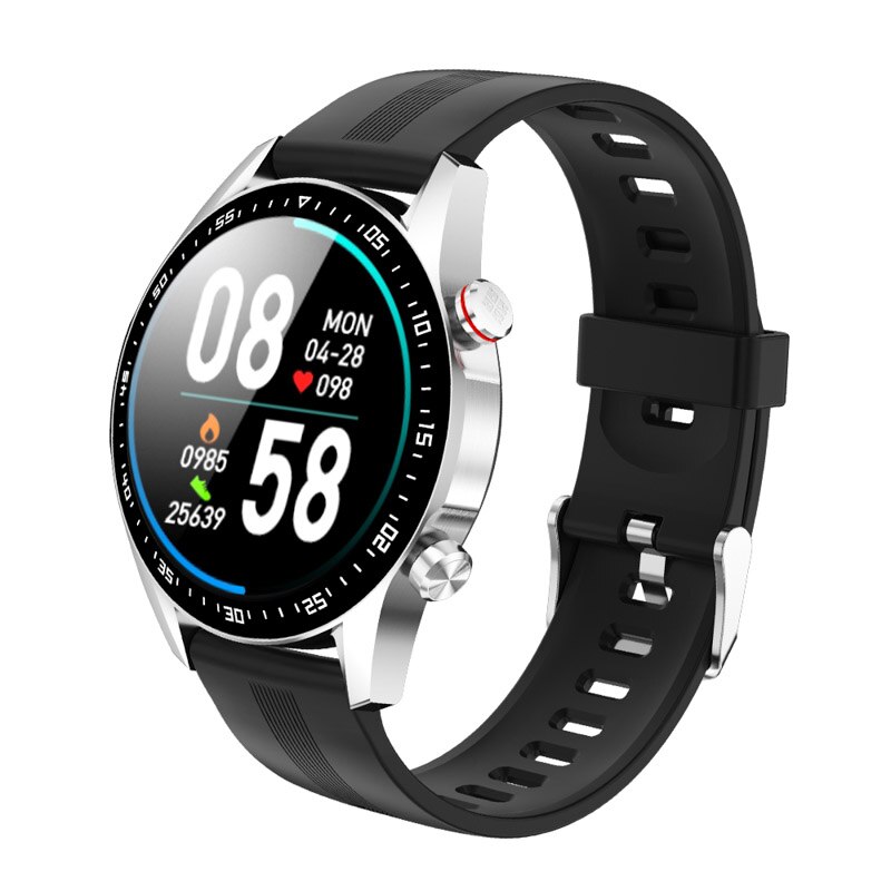 Smartwatch Homme ARPSTAR étanche, Montre Connectée Business, 44mm, Acier Et Silicone
