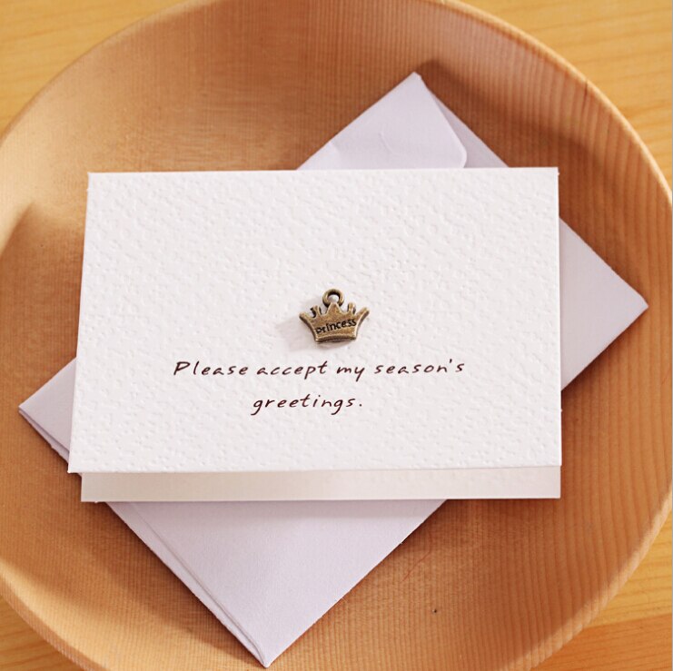 Metal Greeting thank you Card decoration card Scrapbooking party invitation DIY Deco Supply For Wedding invitation