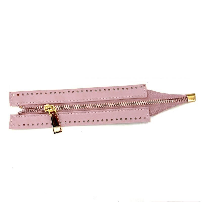 1PC Custom DIY Zipper For Woven Bag Hardware PU Leather Zipper Sewing Accessory 18cm Metal Zipper for Clothes Shoes