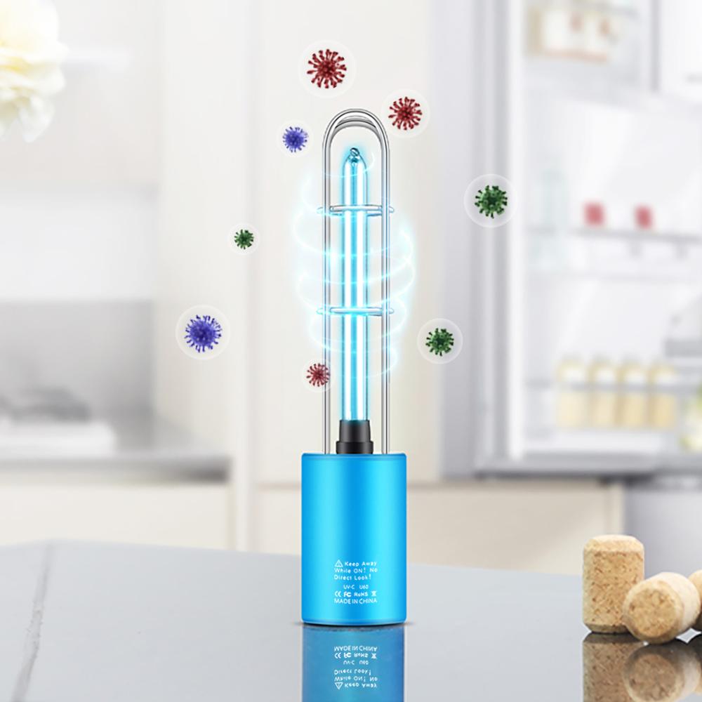 UVC O3 lumière Rechargeable Portable UV lampe germicide stérilisation cuisine chambre UV stérilisateur UV-C lampe bactéricide