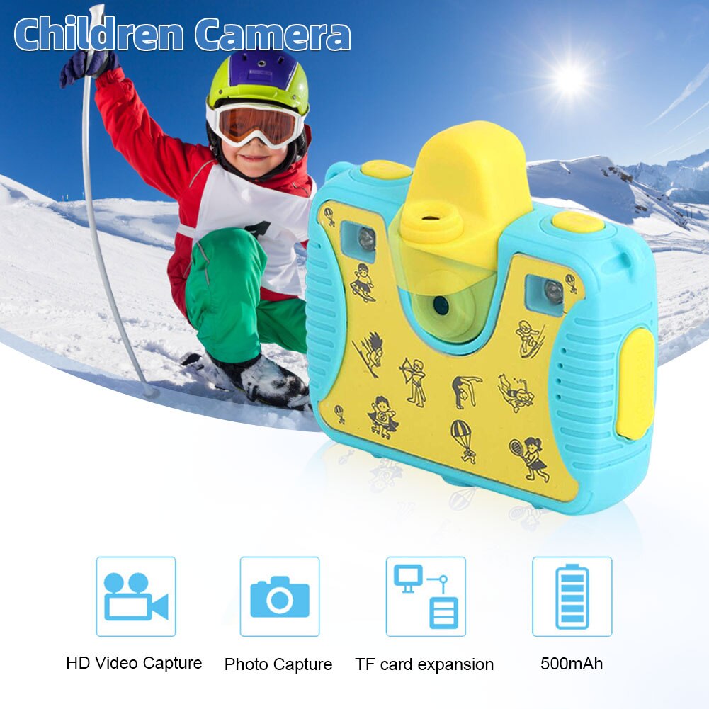 1080P Hd Kinderen Digitale Camera Cmos Anti Dv Sport Camera 2.4 Inch Hd Lcd-scherm 5MP Kids camera Met Waterdichte Case