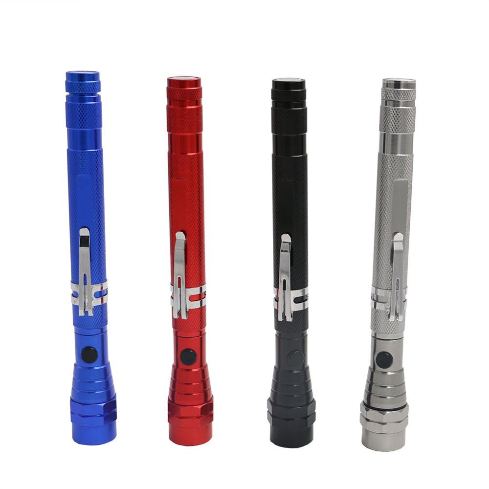 Pocket 3 Led Telescopische Flexibele Uitschuifbare Led Zaklamp Fakkel Magnetische Kop Pick Up Tool Licht