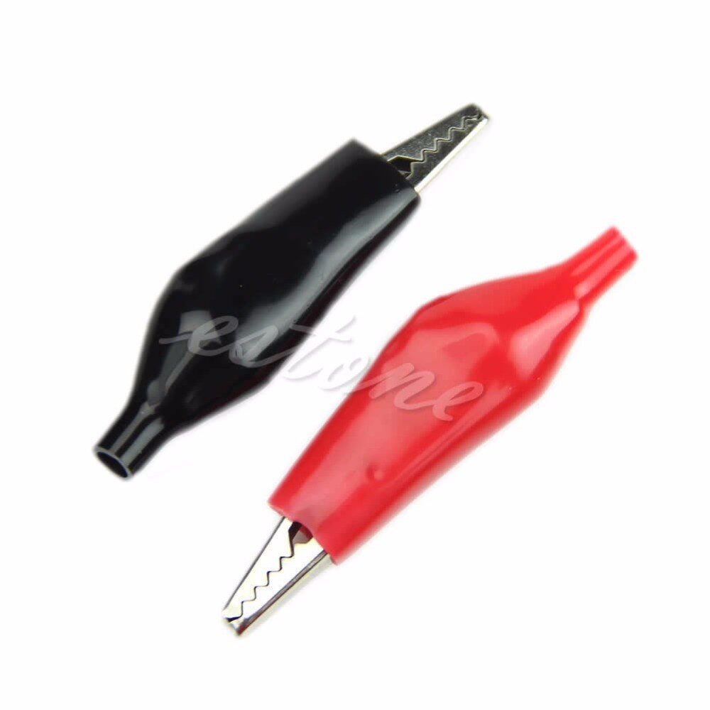 10 Stks/set 28Mm Alligator Leidt Crocodile Test Clip Voor Elektrische Jumper Wire Kabel