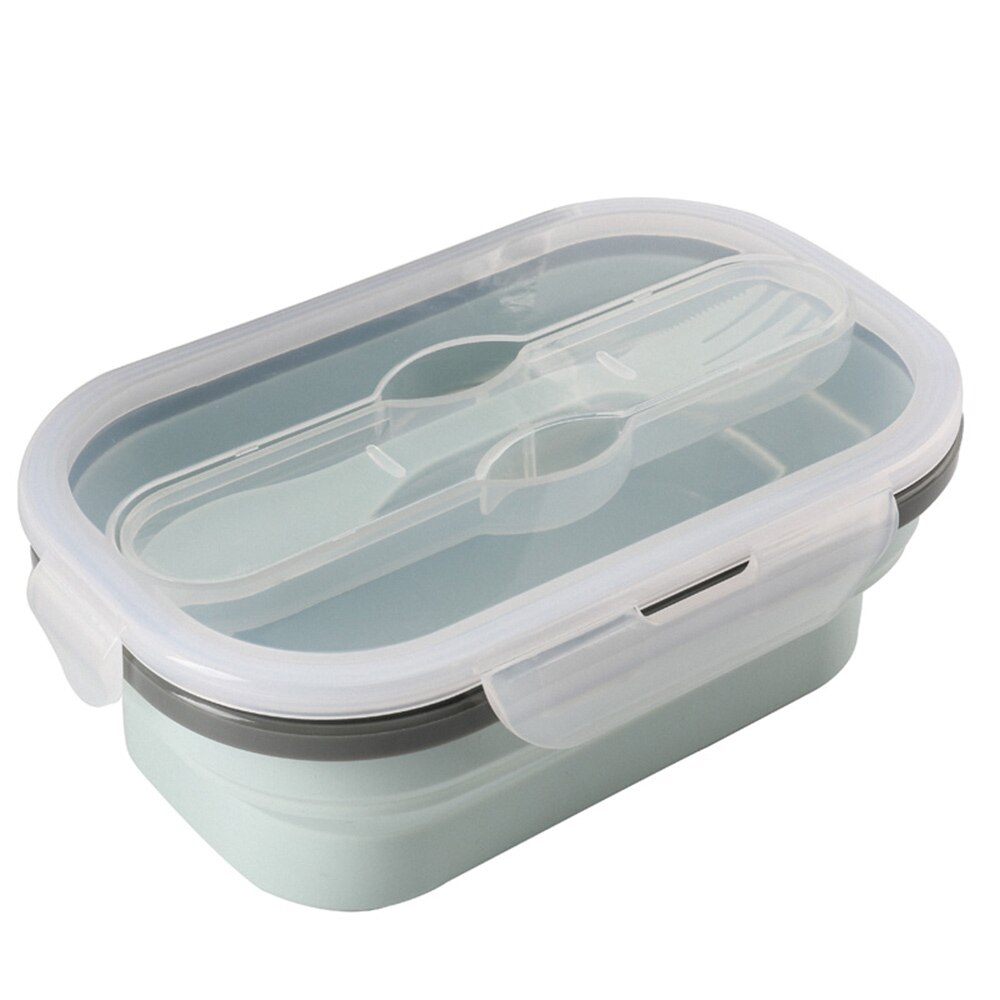 Siliconen Vouwen Lunchbox Draagbare Inklapbare Bento Duurzaam Salade Voedsel Container Kom Servies Keuken Accessoires: 01