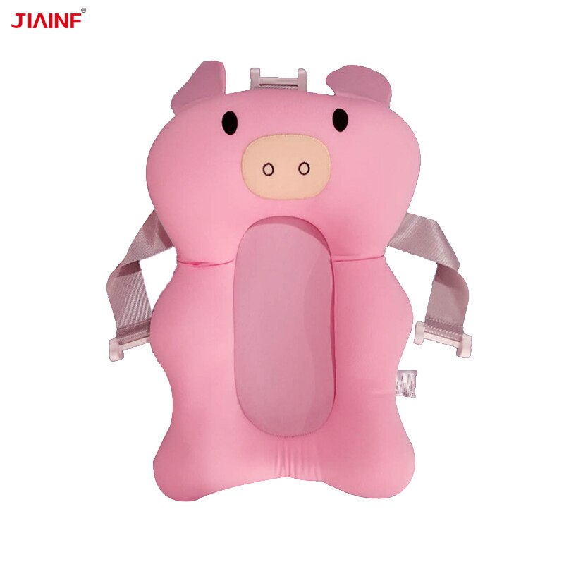 Baby Bad Kussen Antislip Douche Lucht Mat Bed Babies Badkamer Seat Pasgeboren Baden Stoel/Plank Ondersteuning: pink pig