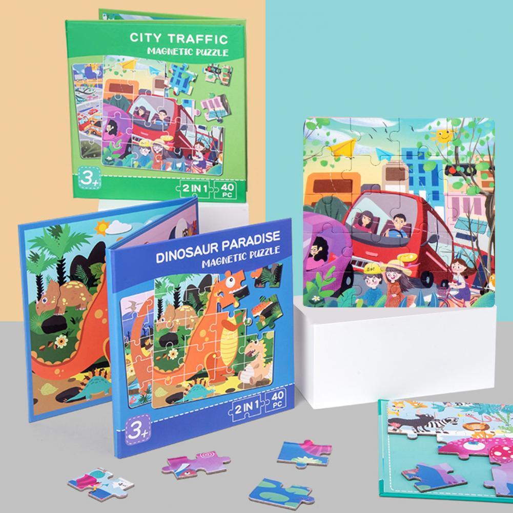 Magnetische Cartoon Puzzel Kid Kinderen Vroege Educatief Speelgoed Kids Educatief Speelgoed Voor Kinderen