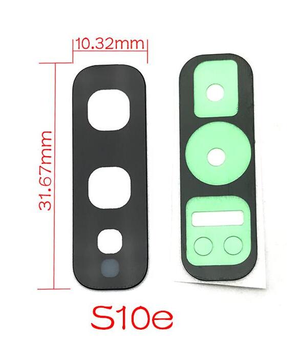 2pcs/lot Camera Glass Lens Back Rear Camera Glass Lens with Glue For Samsung S8 S9 Plus S10e S10 5G S20 Ultra Note 8 9 10 Lite: S10e