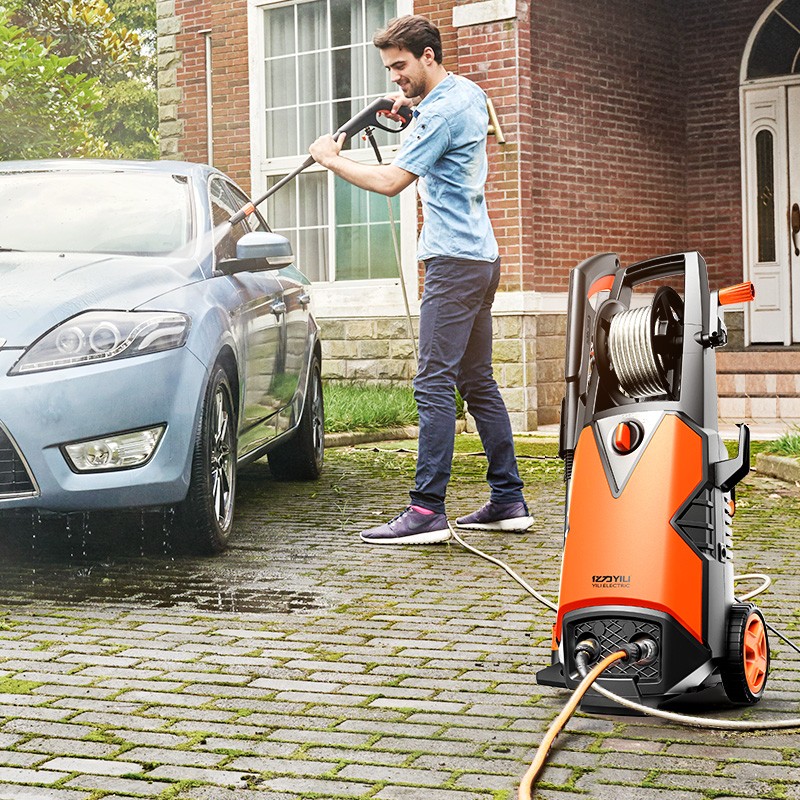 220V 50Hz brushless induction motor high pressure washing machine portable car washer floor cleaning 1800W 100-140bar 6.5LPM