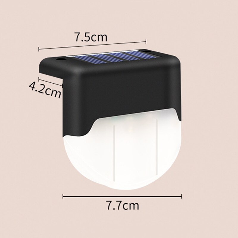 4X Solar LED Bright Deck Lights Outdoor Garden Patio Railing Decks Path Lighting Garden Landscape Supplies