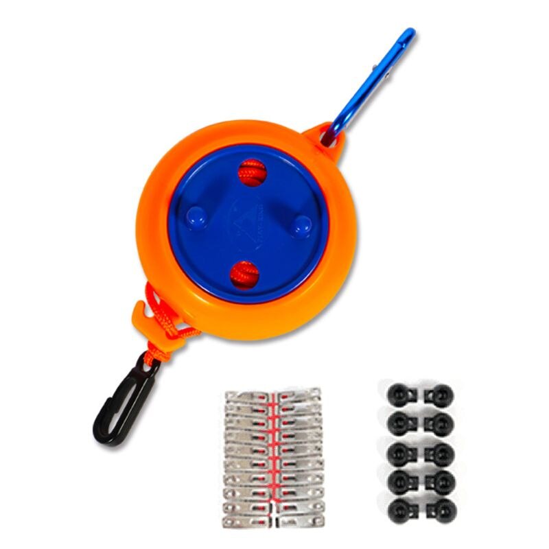 8m Portable Clothesline Retractable Drying Rack Hanging Clothing Line Rope M17E