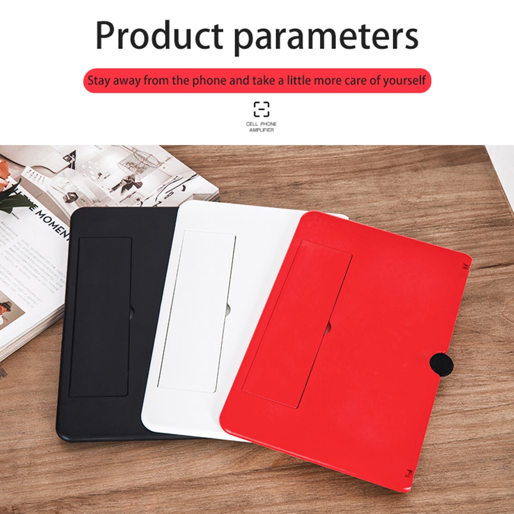 12 tommer 3d mobiltelefon skærm forstørrelsesglas hd video forstærker stander beslag se 3d film smart telefon beslag holder