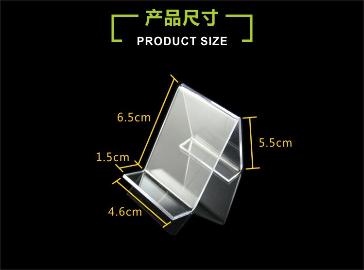 MP3/4 Clear Acrylic mobile cell phone display stand holder racks 20PCS SJ1-1