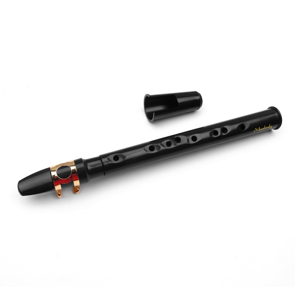 Muslady Zwart Mini Pocket Saxofoon Draagbare Kleine Sax Met Zwarte Draagtas Houtblazers Instrument
