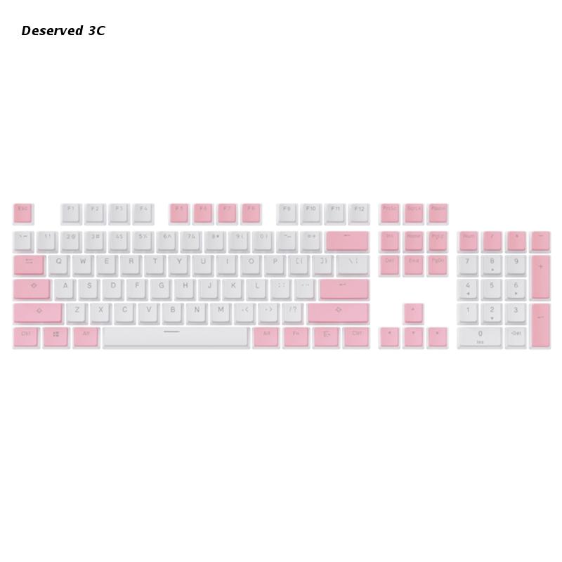 R9CB 104 Keys Pudding Keycap OEM Profile Double Shot PBT Backlit Keycap for Mx Switch