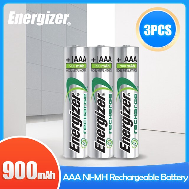 1-4PCS Energizer AAA 1.2V 3A 900mAh Ni-MH Rechargeable Battery For Camera Flashlight Toys Shaver Pre-charged NI-MH Bateria HR03: 3PCS