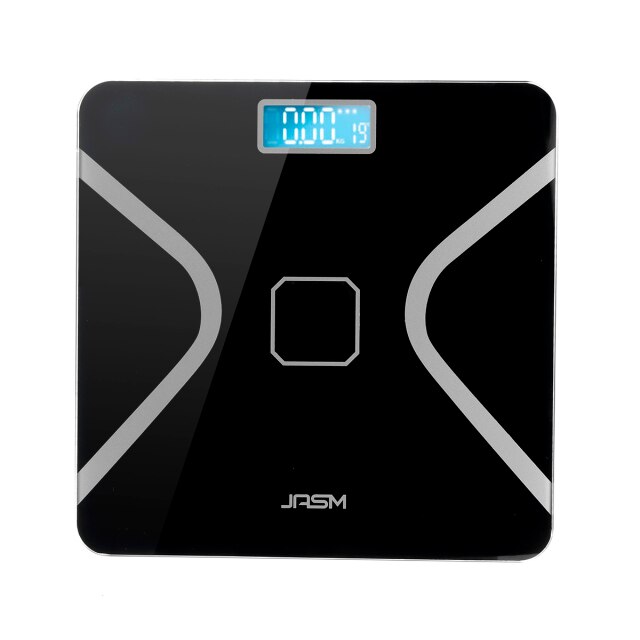 Digital Body Fat Scale LCD Digital Wireless Body Fat Scale Analyzer Healthy Weight Balance Scale 26x26cm High-precision Scale: Black