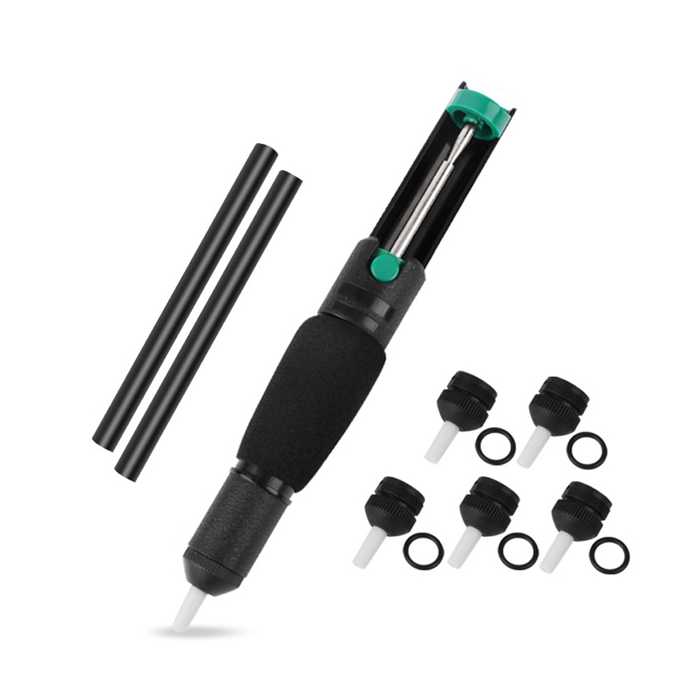 Solder Sucker Soldering Iron Suction Pump Remover Press Removal Pen Househole Work Tool with Replacement Nozzles: Type 5