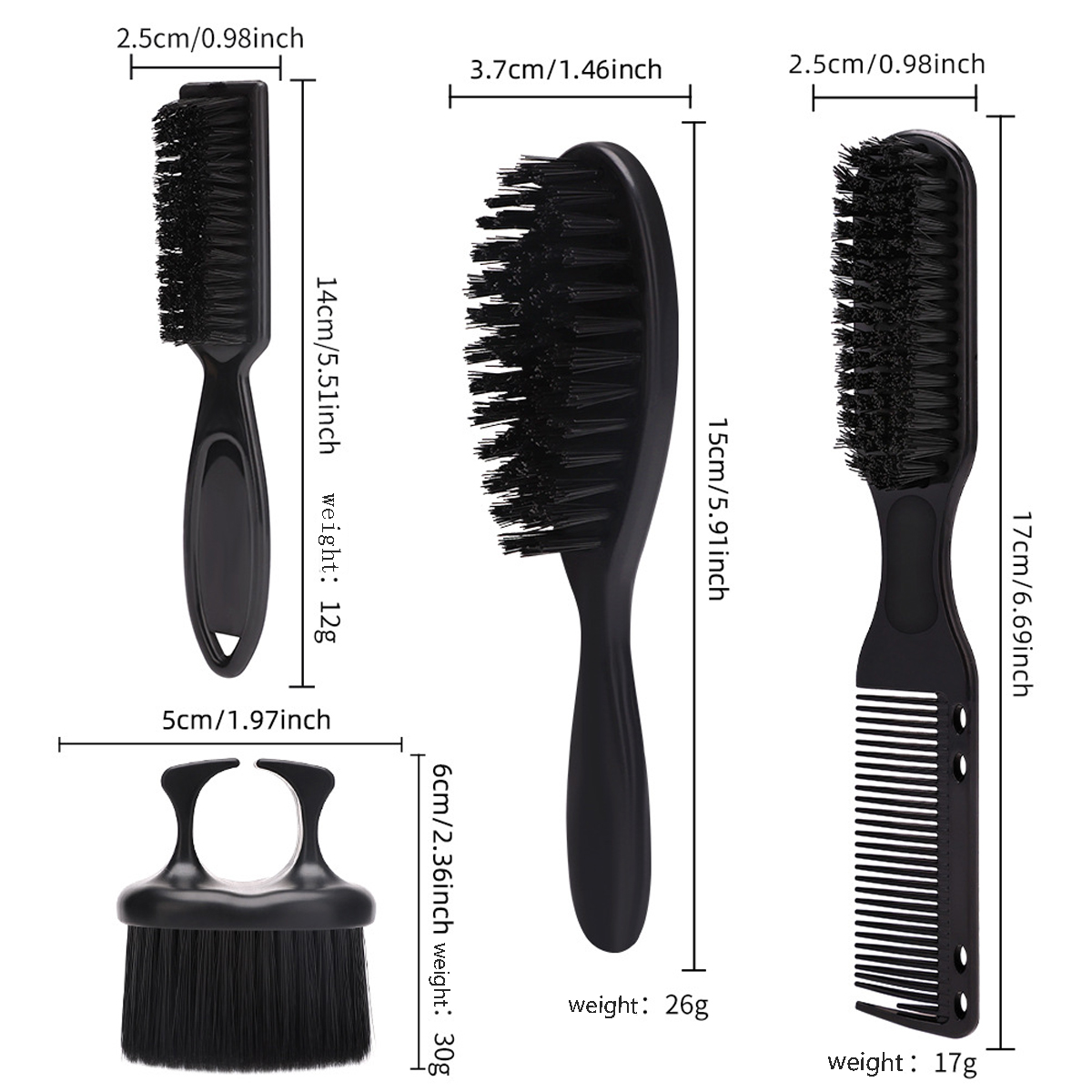 Heren Gezicht Stofdoek Baard Borstels Set Kapper Haar Knippen Schoonmaken Nek Stofdoek Haarborstel Salon Kappers Styling Tools Benodigdheden