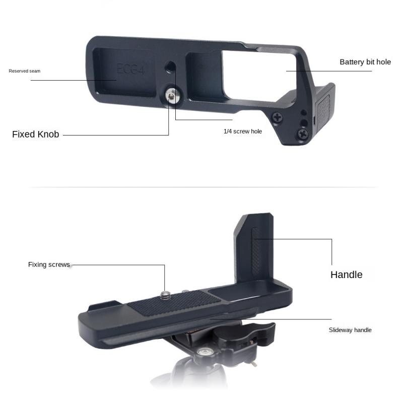 Fotografia battery grip MCO-ECG4 para olympus PEN-F em forma de l não-deslizamento alça de metal câmera mirrorless