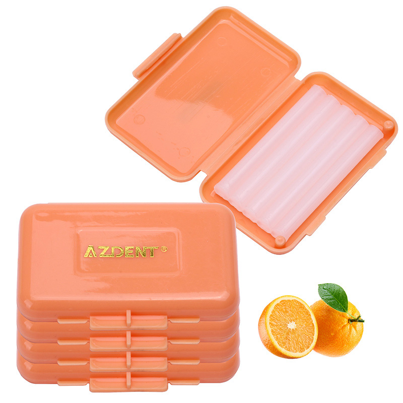 AZDENT-varillas de cera para alivio de cera de ortodoncia Dental, 5 cajas, para aparatos ortopédicos, irritación de las encías, 10 tipos, elija el blanqueamiento Dental, higiene bucal: Rojo