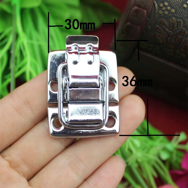 Beauty Case, Box Sluiting, Chrome Metal Van Houten Hasp Lock Kind Obscura, Cosmetische Box Lock, 30*36mm