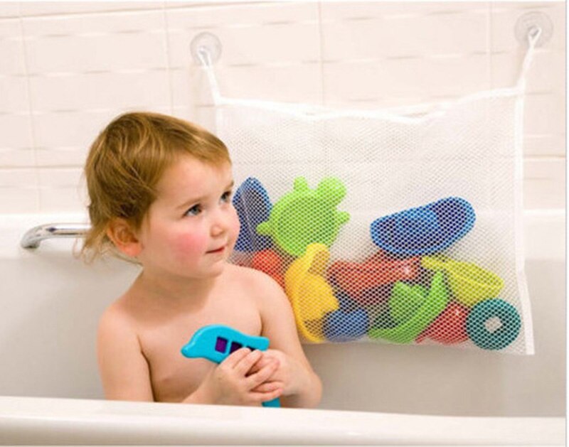 Barn baby bad sim leksak förvaring korg för leksaker badrum förvaring nät leksaksväska badrum vägg förvaring väskor arrangör