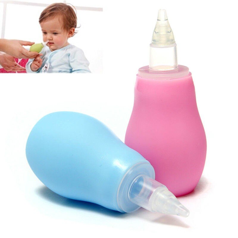 Silicone Baby BornSafety Nose Cleaner Vacuum Suction Children Nasal Aspirator Baby Care Diagnostic-tool Vacuum Sucker