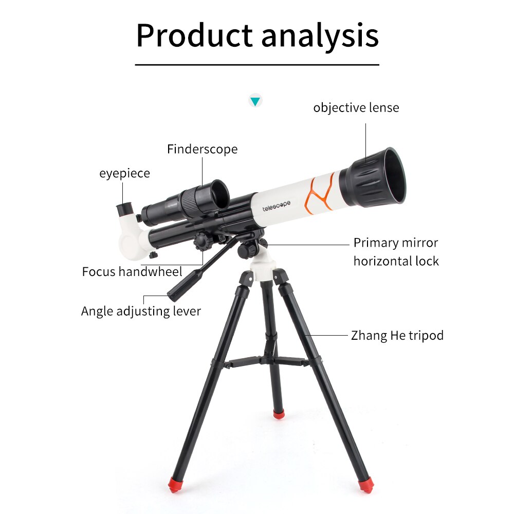 Telescope Astronomical Telescope With Tripod Entry Level Children Telescopes High Definition Star Viewing Telescope 20x/30x/40x