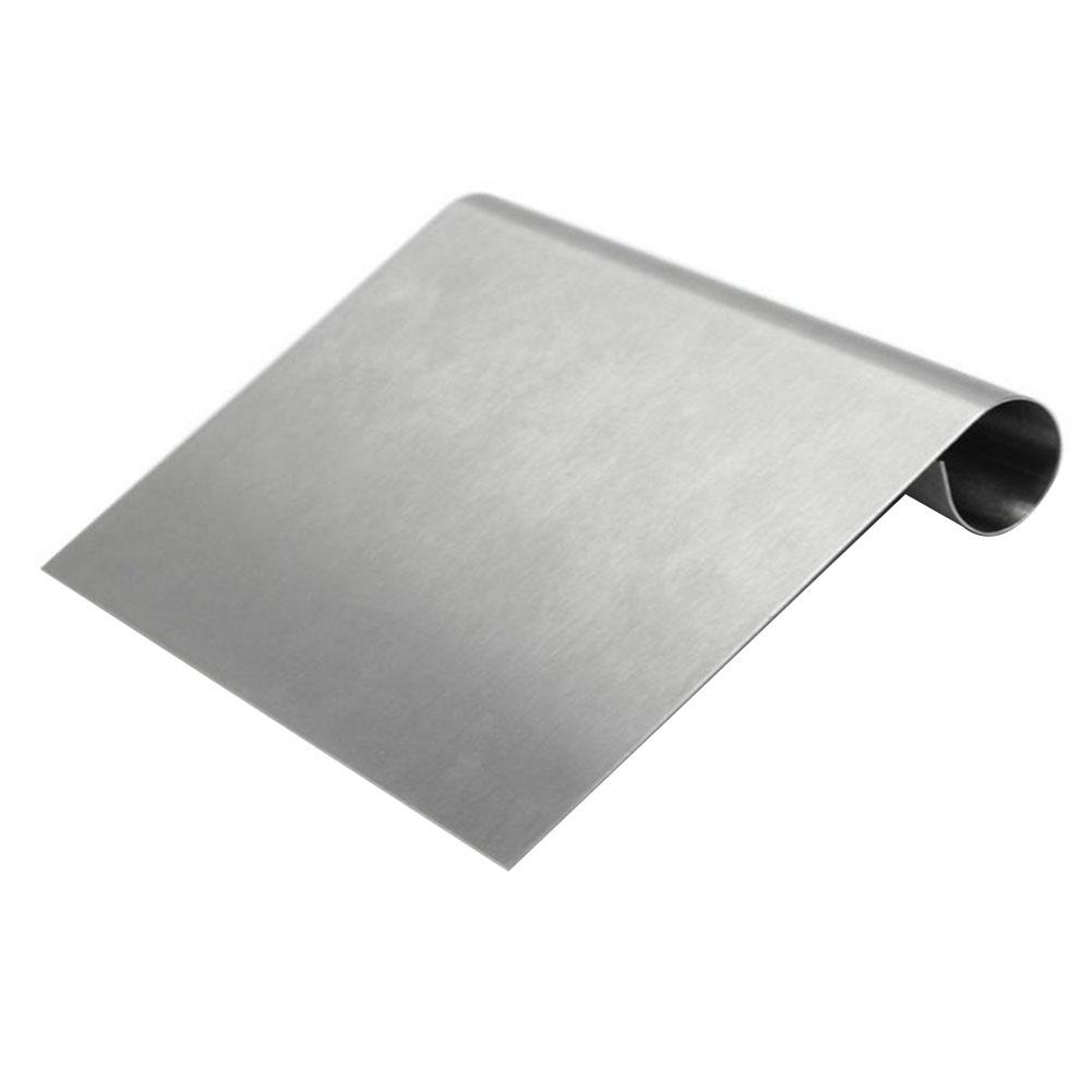 Stainless Steel Cake Scraper Pastry Cutters Baking Cake Cooking Dough Scraper Fondant Spatulas Edge DIY Baking Decorating Tools