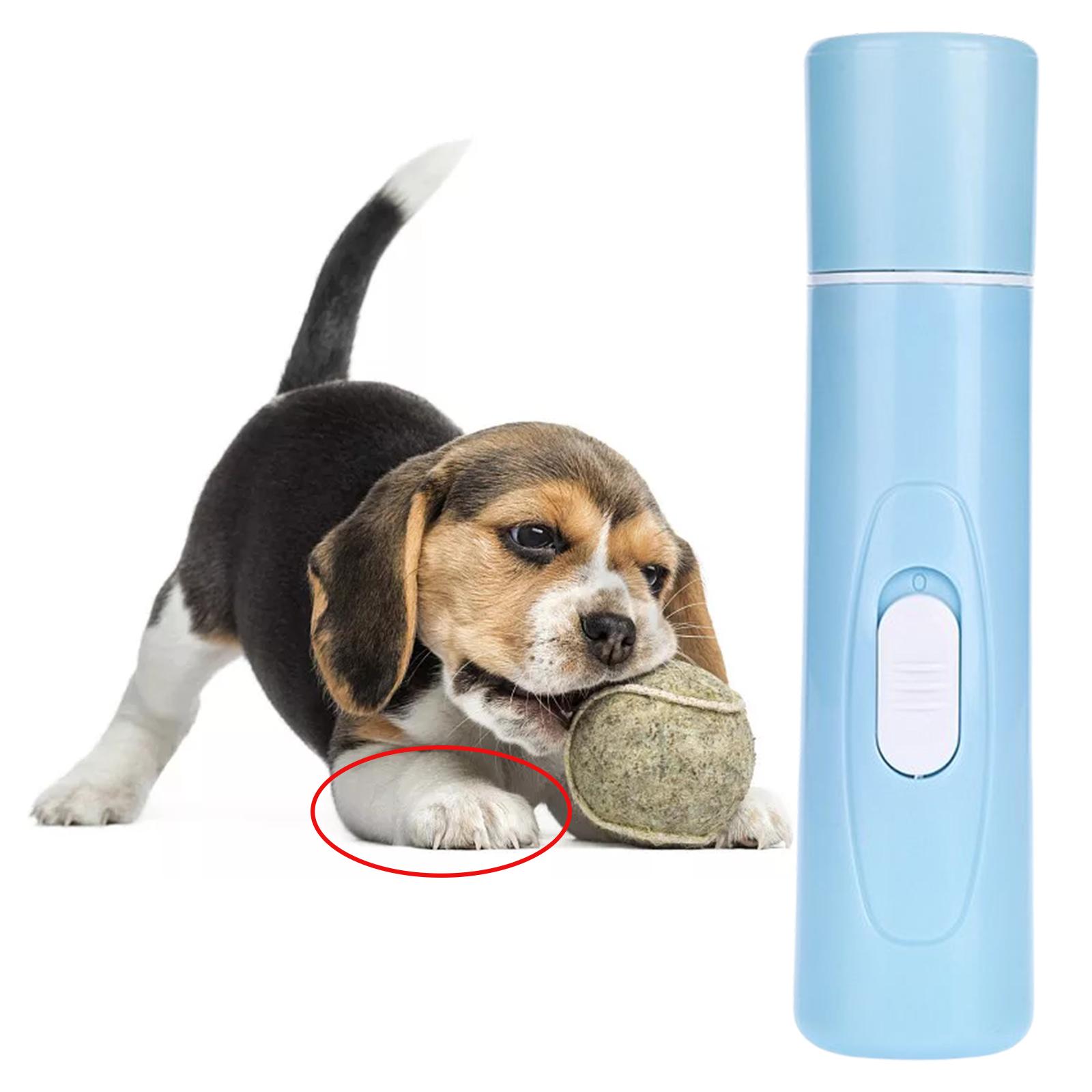Electric Dog Nail Grinder Paws Grooming Smoothing Quiet Battery Powered Paws Nail File for Small Medium Large Dogs and Cats: Blue