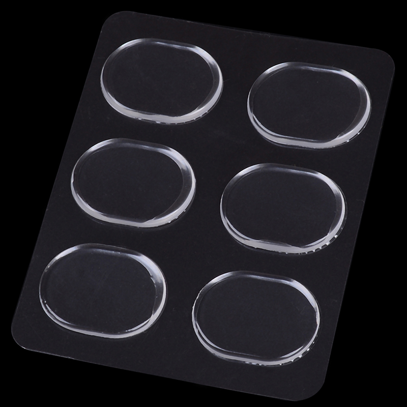 6 Stuks Zelfklevende Deurstopper Rubber Demper Buffer Kabinet Bumpers Siliconen Meubels Pads Kussen Beschermende Pads 3.3*2.6cm