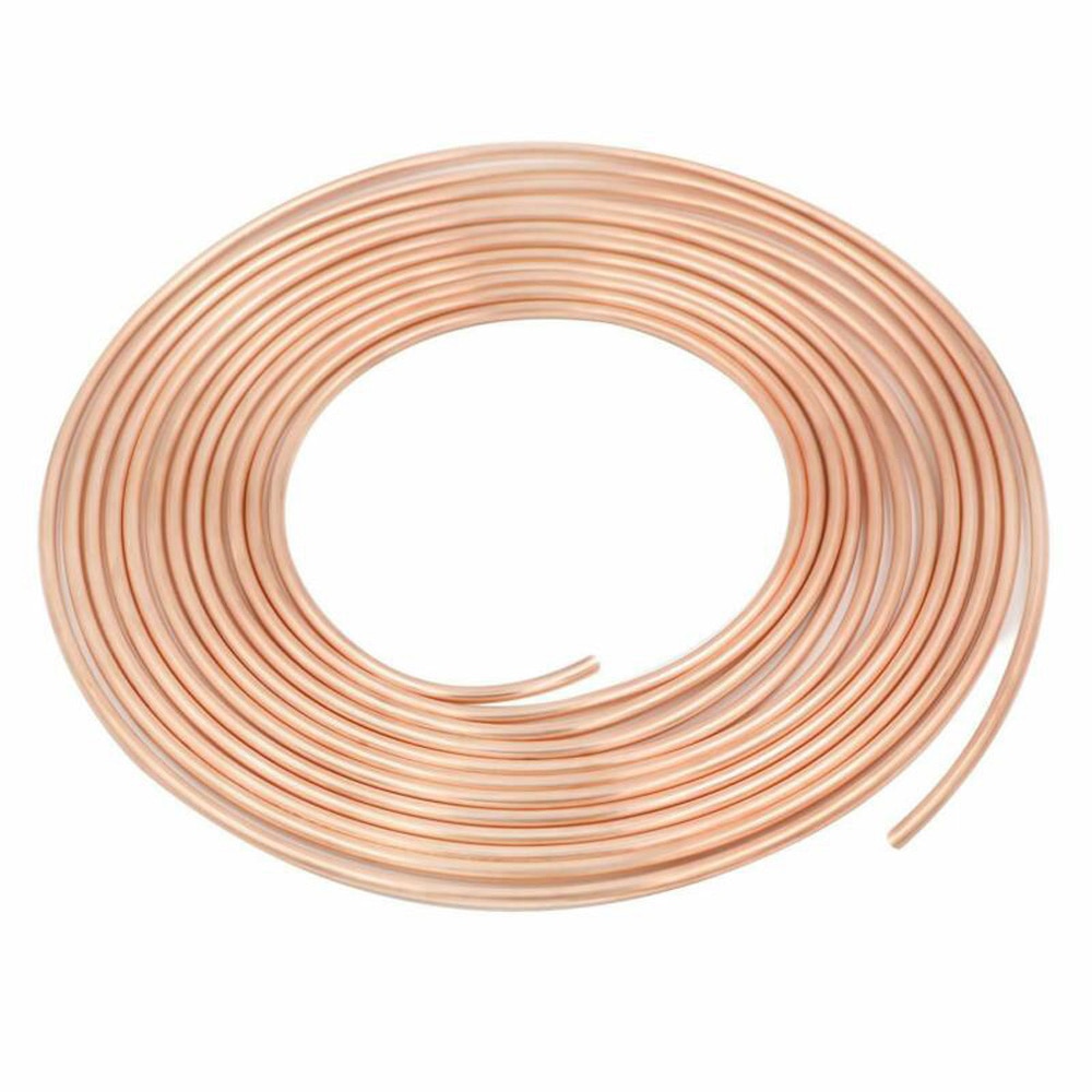Car Auto 3/16inch OD Copper Nickel Brake Line Tubing Kit With 16 Fittings Parts