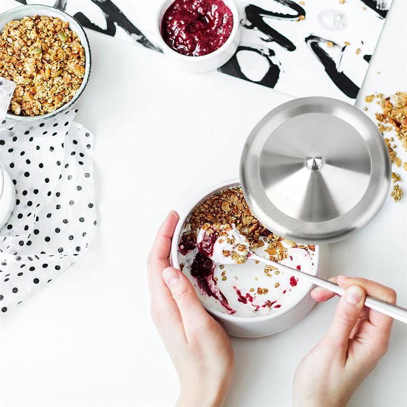 2/4Pcs Durable Stainless Steel Cup Lids Dust-Proof Drink Cup Lids Stainless Steel Lid Kitchen And Dining Supplies (Silver)