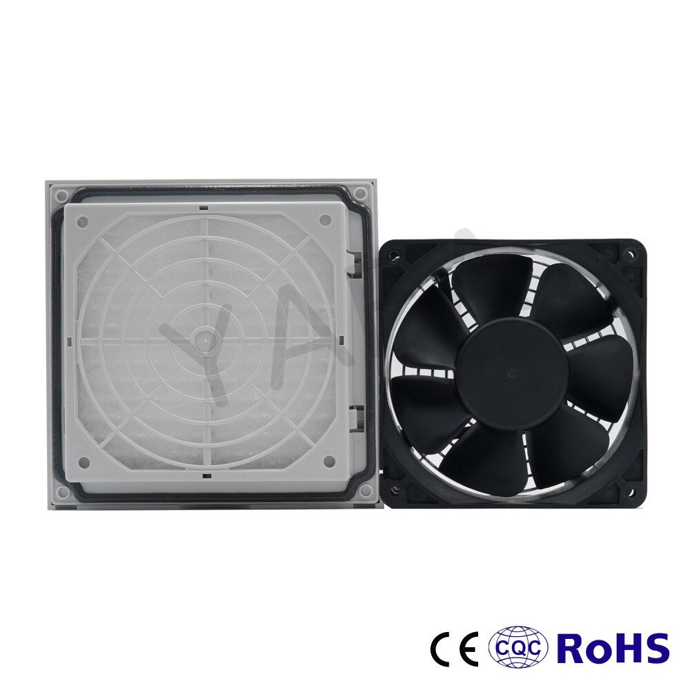 DC24V 12038 120mm ball bearing fan and 148.5*148.5*68.5mm Industrial Air Filter and metal guard FK6622.024