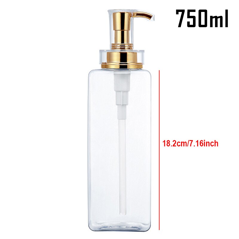 Sæbedispenser flaske vandtætte etiketter shampoo balsam bodywash aftagelig etiket klistermærke til badeværelse: 750ml flasker