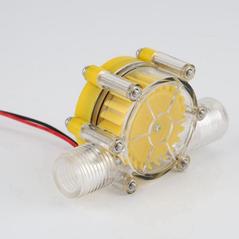 2X 10W Water Flow Pump Mini Hydro Generator Turbine Flow Hydraulic Conversion 12V