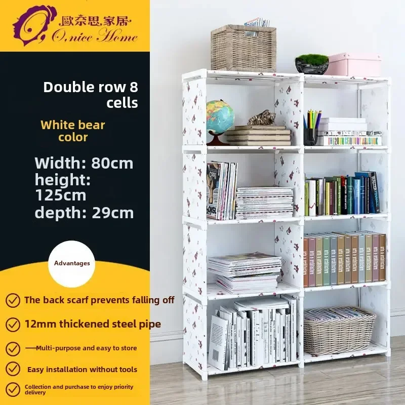 Armario multicapa a prueba de polvo, estantería divisoria de alta capacidad para dormitorio, armario de almacenamiento de montaje Simple abierto, muebles de dormitorio: Verde claro