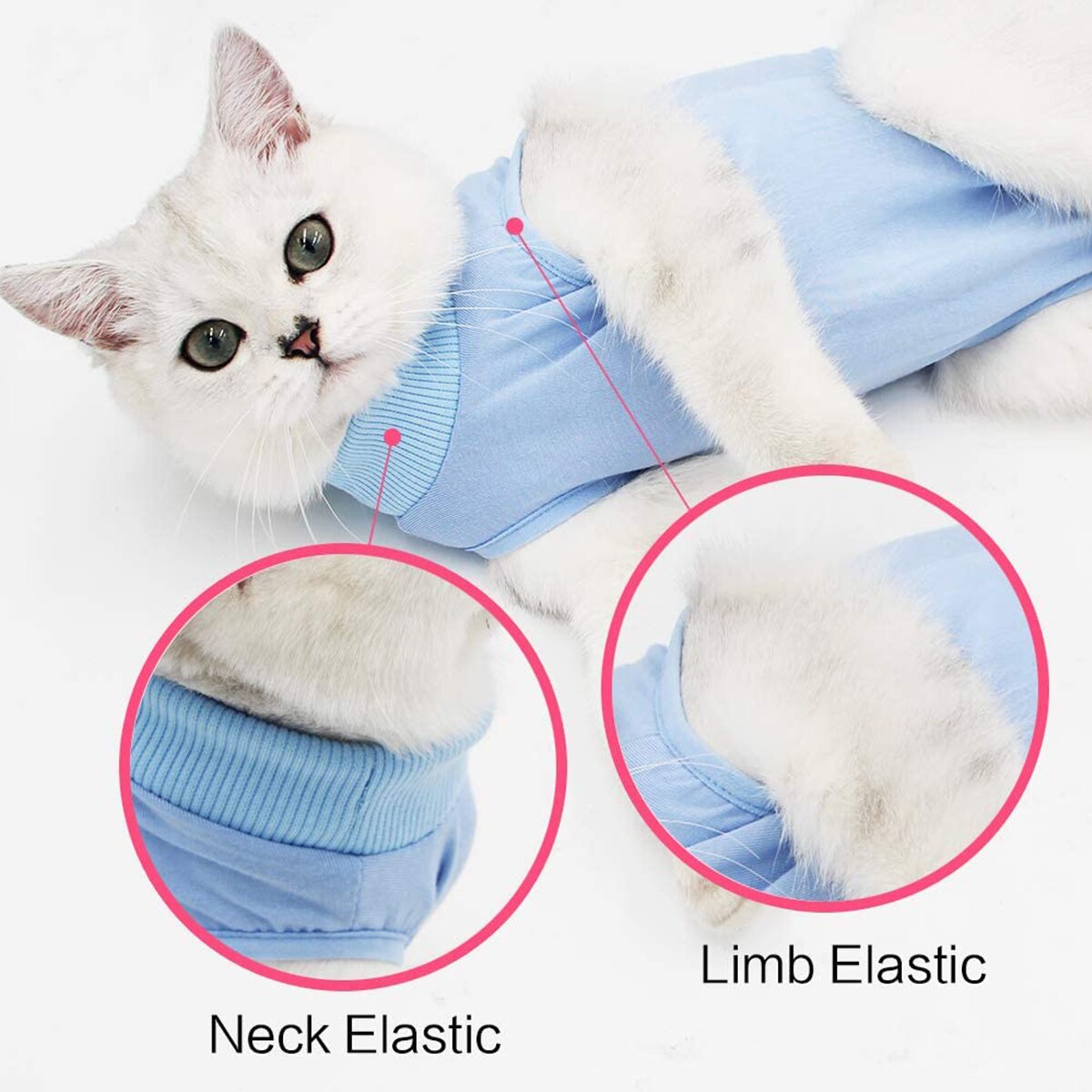 Cotton Physiological Pet After Surgery Clothes Anti-licking Recovery Wounds Protection Vest Breathable Cat Sanitary Jumpsuits