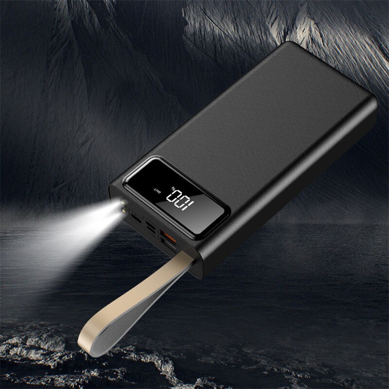 Power Bank 50000 mAh Portable Phone Charger LED Lighting Outdoor Travel Powerbank LCD Digital Display for Samsung Xiaomi IPhone