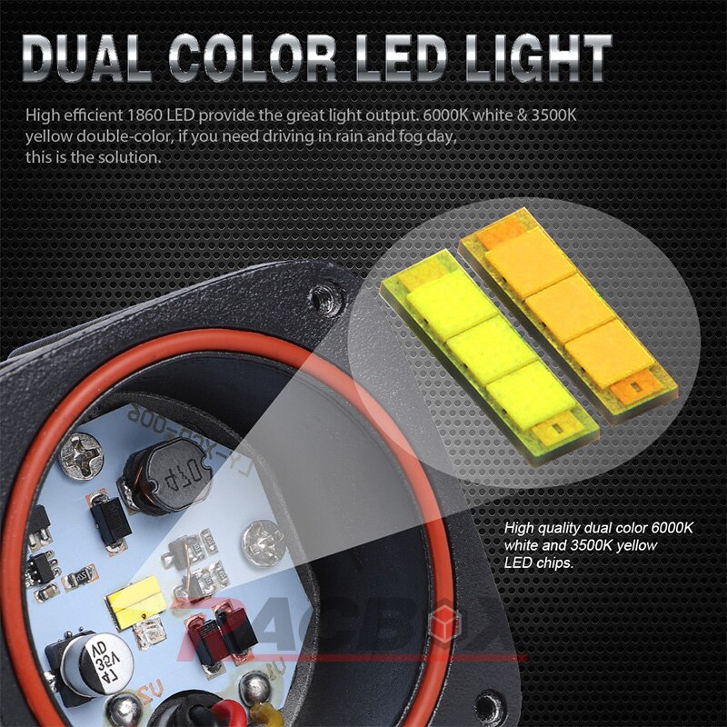 4 Stuks Led Verlichting 8D Rijden Lamp Breed Driving Beam Met Len 6000K 12V 24V voor Motorfiets Auto Boot Atv Utv Offroad
