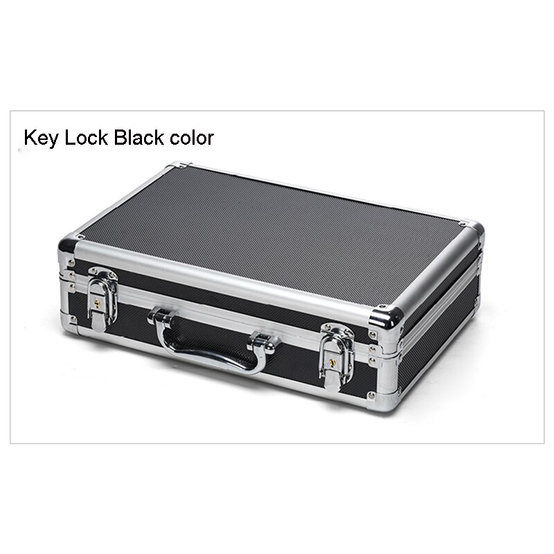 Aluminum alloy toolbox Password box Showcase Instrument box Suitcase Storage box Partition Storage tool case