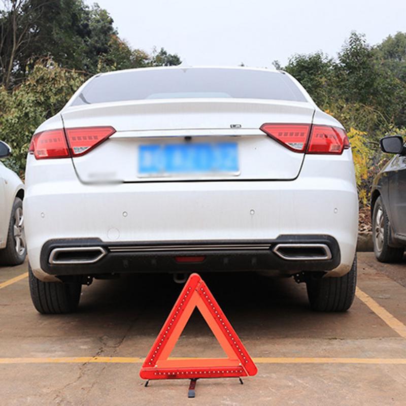 Emergency Hazard Sign LED Light Cars Tripoad Auto Reflective Stop Warning Triangle Sign Board Parking Safety Sign