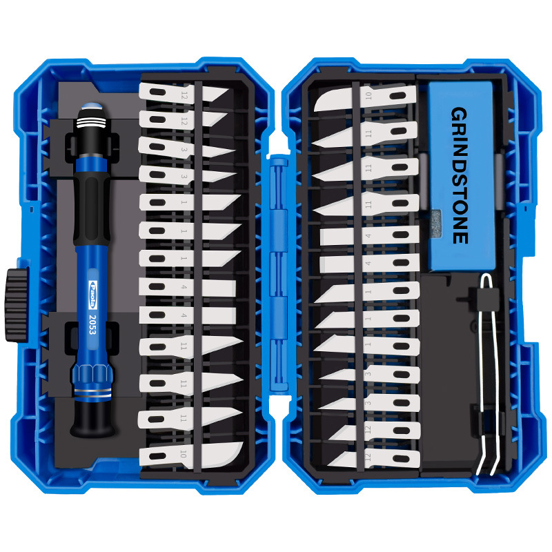 29pcs Craft Knife Set Carving Hobby Knife with Blades Handle Suit Kit for Crafter DIY Papre Wood Art Work Sculpture Cutting: Default Title