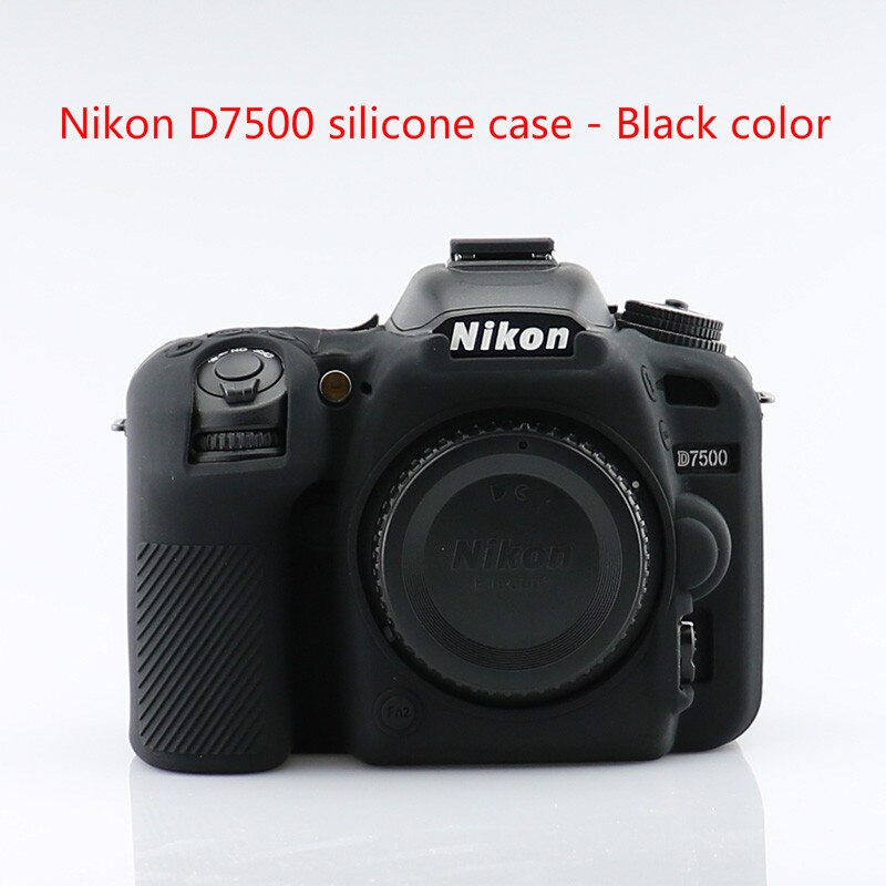 DSLR camera bag Nikon D780 Silicone Cover Camera Case Skin For Nikon D7500 Camera Rubber Body Cover: D7500-Black