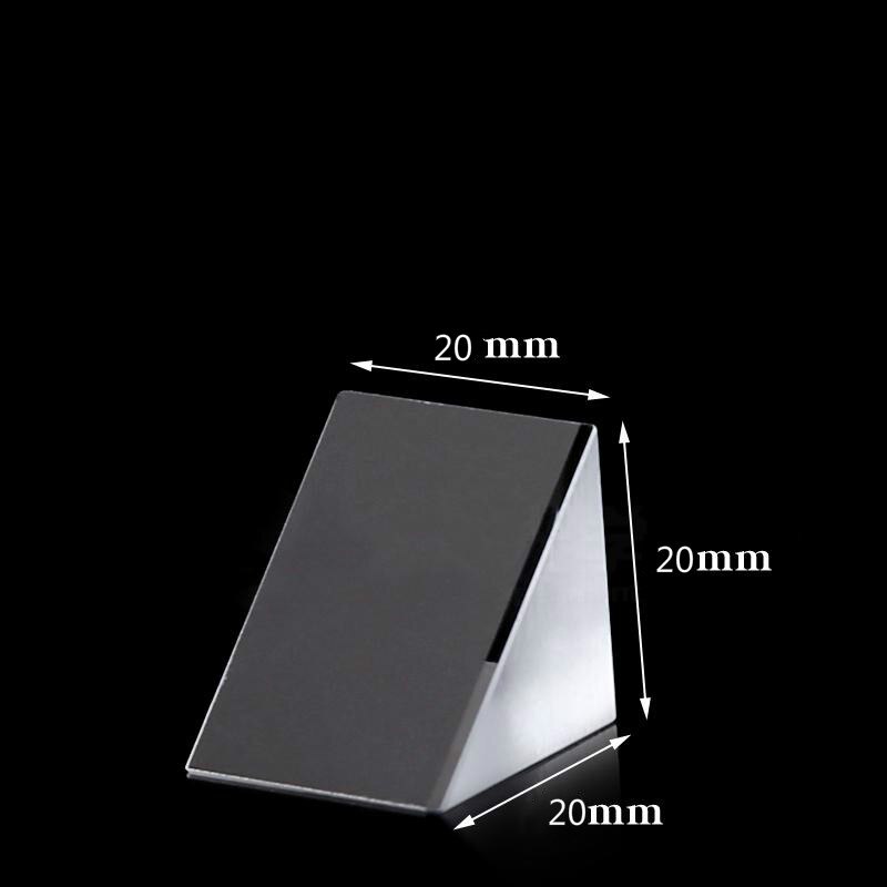 20*20*20Mm/0.78*0.78 * 0.78in Optical Glass Driehoekig Lsosceles K9 Prisma Met Reflecterende film Optics
