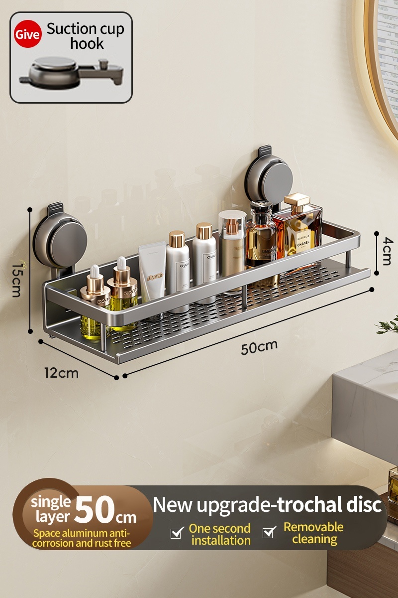 Toilet storage rack, bathroom washbasin, toilet, shower room, kitchen, wall mounted non perforated towel rack: Red