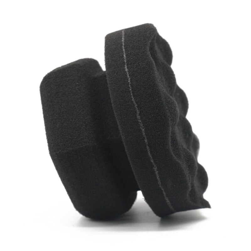 Auto Wax Polijsten Spons Zeshoekige Grip Applicator Hand Band Wax Spons Hoge Dichtheid Spons Auto Wasstraat Tire C: 7HH1502383-L