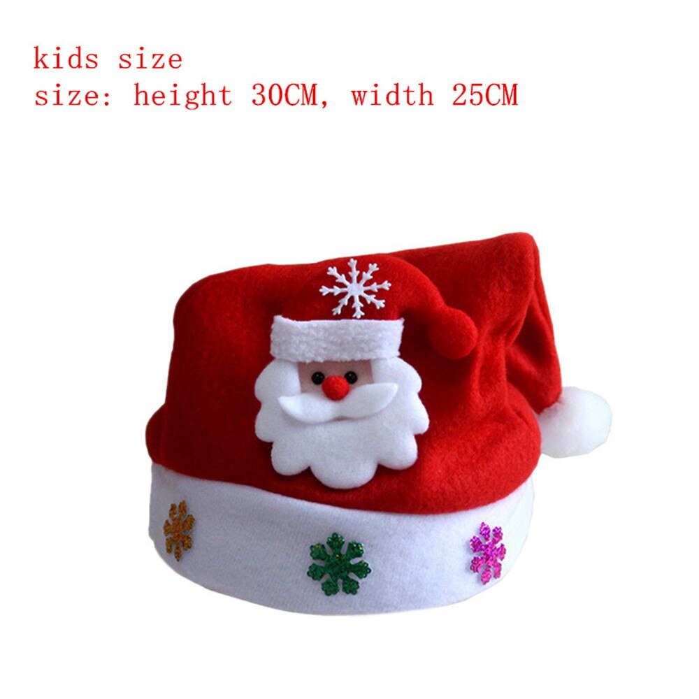 Cosplay Kids Adult LED Kerstmuts Kerstman Rendier Sneeuwpop Xmas Cap bonnet de noel adulte kerstman hoed