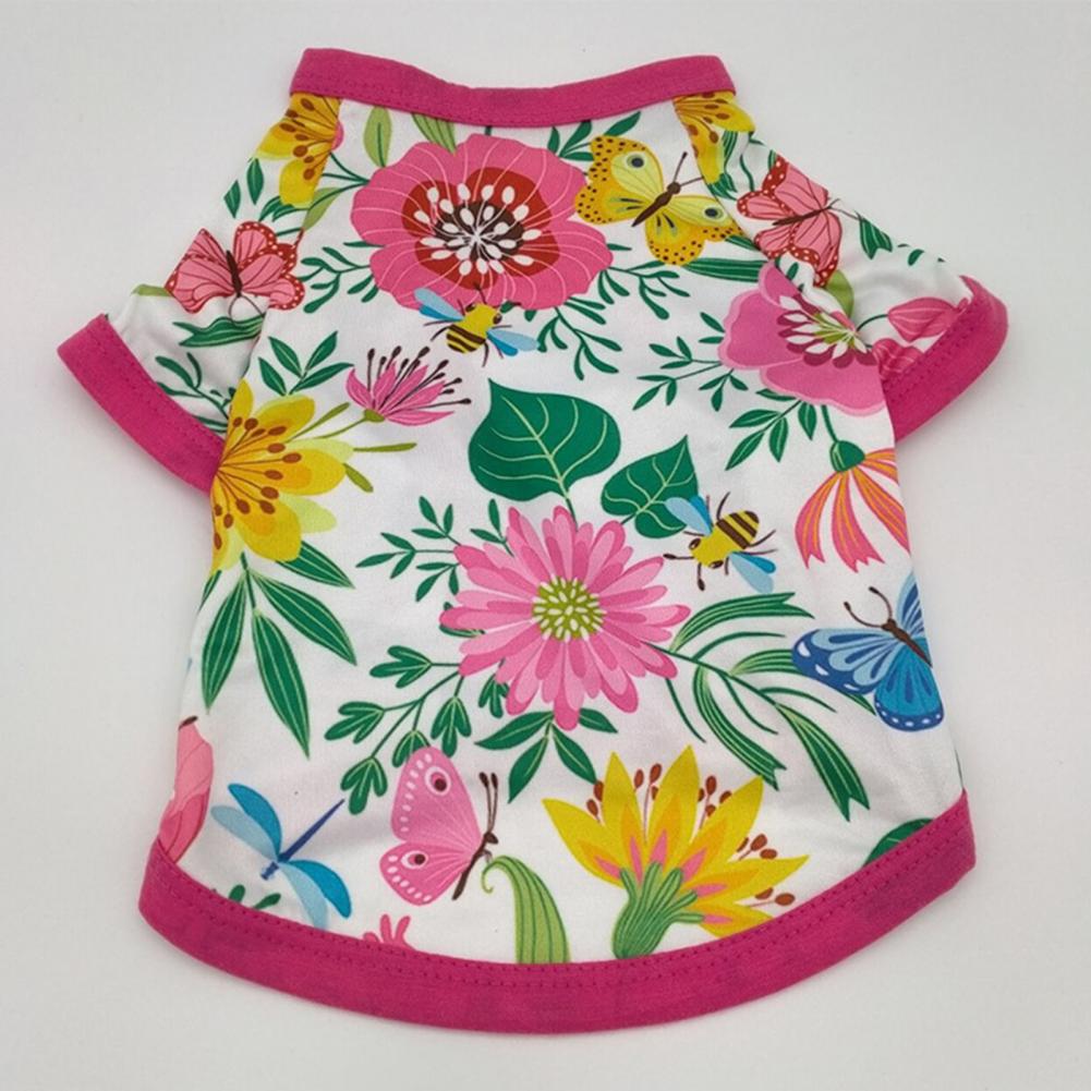 Fine Workmanship Soft Wear-resistant Curved Hem Pet T-shirt for Summer